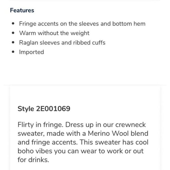 Vineyard Vines‎ Sweater Womens XL Black  Merino Wool Cashmere Minimalist Fringe - Picture 3 of 12